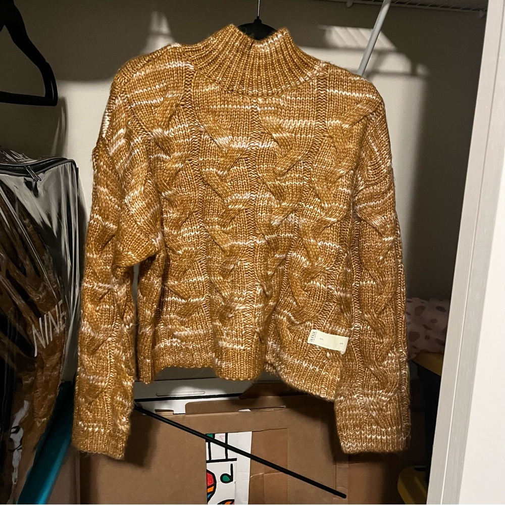 a.n.a Yellow Cowl Neck Sweater
